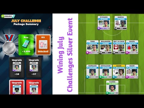 Wining July Challenge With 4-4-2 formation #11th Silver Medal Score Match Gameplay