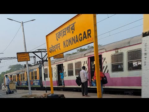 Konnagar railway station West Bengal, Indian Railways Video in 4k ultra HD