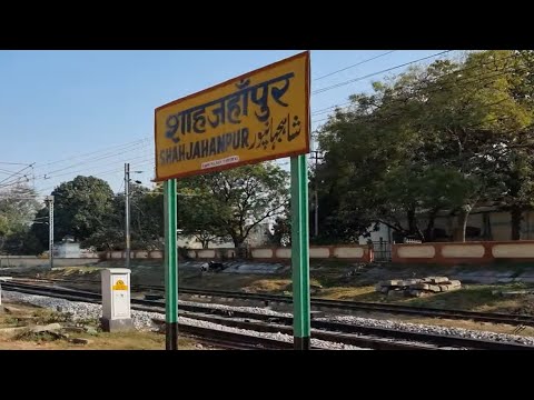 Shahjahanpur railway station Uttar Pradesh, Indian Railways Video in 4k ultra HD