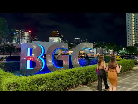 Philippines BGC at Night - Walk Tour | Early Christmas Vibes in BGC Taguig this November 2024!