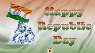 Happy Republic Day wishes animated greetings whatsapp video with quotes and messages