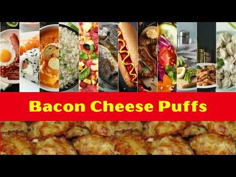 Bacon Cheese Puffs #englishrecipe