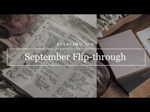 September Flip through & October Decorate with Me - Common Planner | Sterling Ink