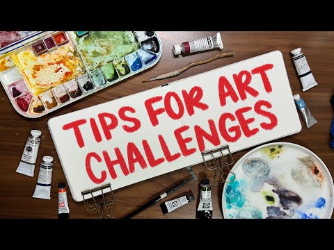 7 Tips For A Successful Art Challenge! | Getting Ready for Artober