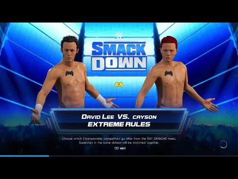 WWE 2K22 - AWA knockdown: David lee vs Cayson