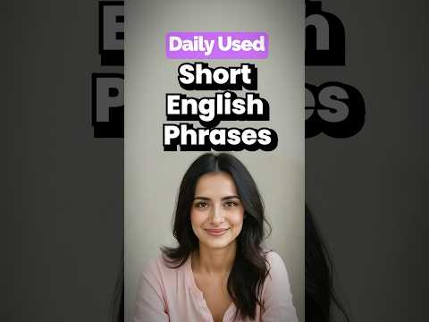 🔥 Daily Use Short English Phrases | Hindi to English Translation | #learnenglish #speakenglish