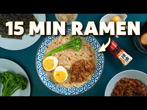 How to make Ramen in 15 minutes - Tantanmen Recipe