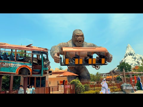 Bizarre King Kong Ride & Ark Venture Shoot the Chute Water Ride - Fantasy Valley