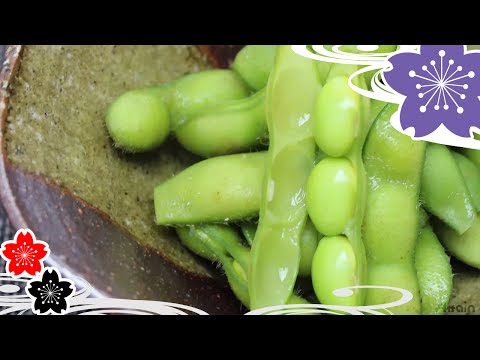 Boiled Edamame green soybeans✿Japanese Food Recipes TV