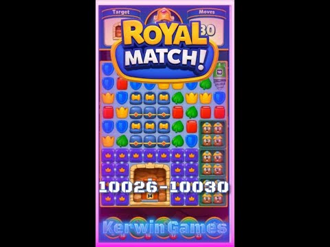 Royal Match Level 10026 10027 10028 10029 10030 - No Boosters Gameplay