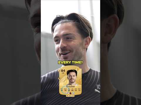 JACK GREALISH reacts to FC 25 Ultimate Team card 😂 #shorts #football #soccer