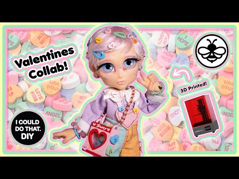 💝 HONEY-LOVE 💝 : THE CANDY HEART BOY - 3D PRINTED DOLL! VALENTINES BJD COLLAB!!