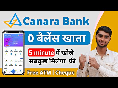 Canara Bank Online Account Opening 2024 | Canara Bank Zero Balance Account Opening Online