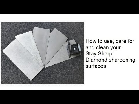 Stay Sharp Diamond plate usage, care and cleaning