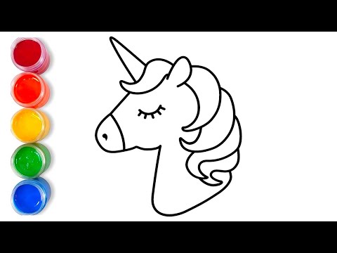 How to draw unicorn | Easy drawing step by step for kids @Kiddysbox123