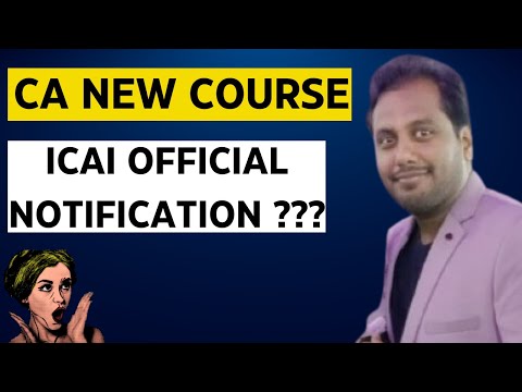 |ICAI Official Announcement For CA New Course ???| Official Notification Release CA New Course ?|