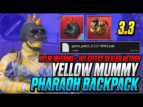 FREE MOD SKIN YELLOW MUMMY + HELM INFERNO + TAS PHARAOH