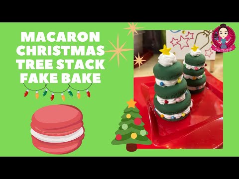 Let’s Fake Bake cute Macaron Christmas trees! #fakebake #Christmas #peepthisyall