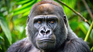 WILD African Gorilla Encounter Caught on Camera! #vairalvideo #animals #gorilla