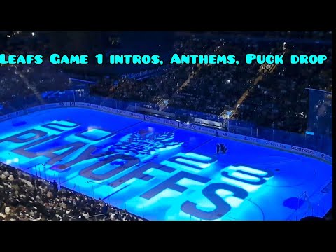 Leafs vs Lightning GAME 1 Intros, National Anthems, and Puck drop April 18th 2023