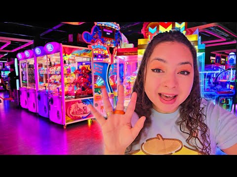 I Played so many claw machines at Funbox Arcade in London!