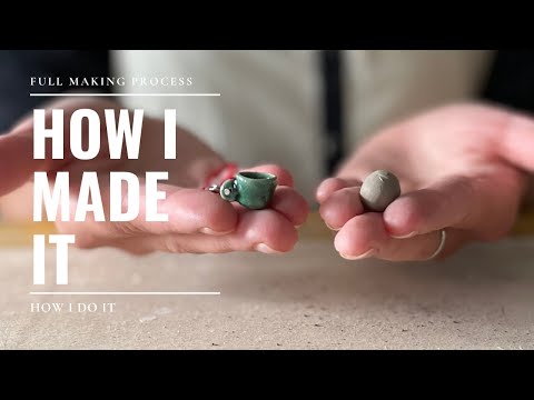 How I Make My Miniature Pendant Mug from Clay | Step-by-Step Process | TAKO pottery studio