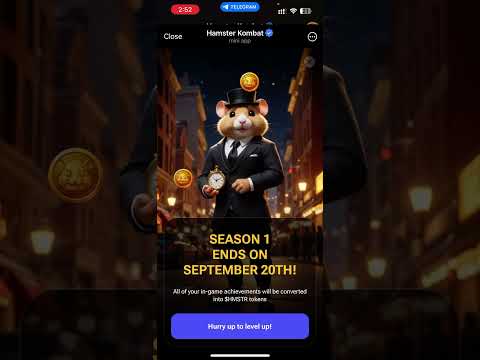 Hamster Season 1 Ends September 20 | Unlock maximum achievement Big Airdrop #update #hamsterkombat