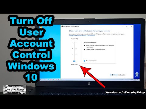 How to Turn Off User Account Control in Windows 10