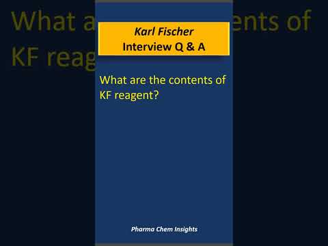 KF interview question answers | Karl Fischer titration  #kf #chemistry  #education