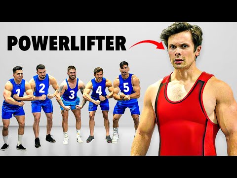 5 Bodybuilders vs 1 Powerlifter