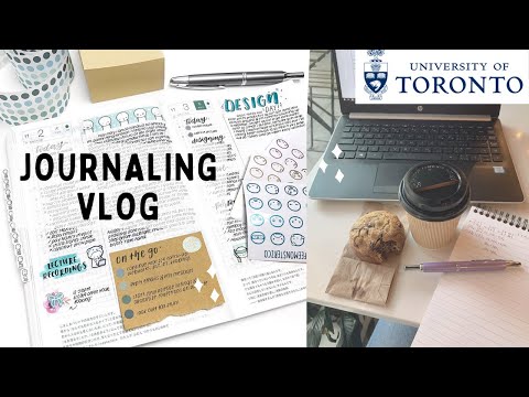 Journaling Vlog: Design Work, Studying & Lectures | Hobonichi Techo Cousin Planner