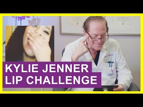 Cosmetic Surgeon Reacts to Kylie Jenner Lip Challenge