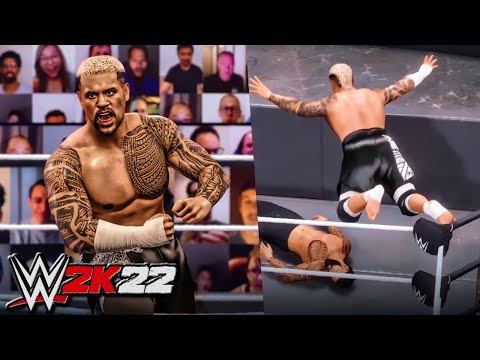 WWE 2K22 Solo Sikoa Debut Entrance, Grapples & Finisher (Create a Wrestler)