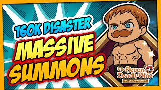 💎MASSIVE ESCANOR DISASTER SUMMONS💎 "160K DIAMONDS" | SEVEN DEADLY SINS IDLE