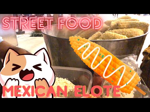 Street Food Mexico: Delicious savory street corn snack