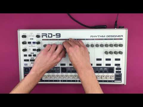 Behringer RD-9 Beat Programming Tutorial / Techno