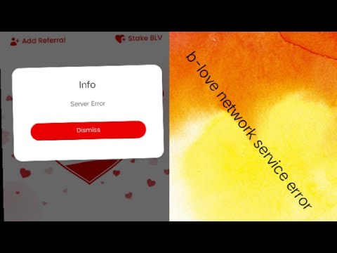 how to resolve b-love network service error