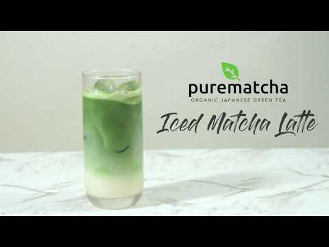 PUREMATCHA - How to Make The BEST Matcha Iced Latte | Recipe