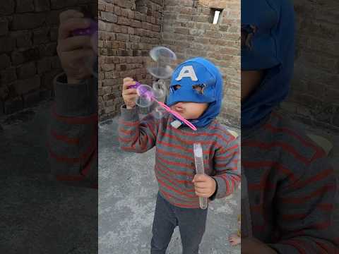 Captain America girl bubbles shooting avengers superheroes kids squid game 2