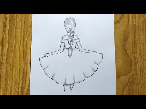 How to draw a girl | easy drawing | easy girl drawing |girl sketch