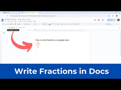 How to Write Fractions in Google Docs (Quick & Simple)