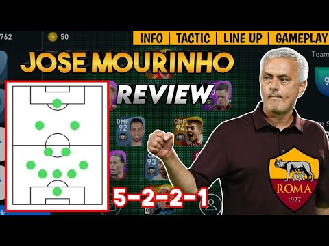 JOSE MOURINHO 5221 MANAGER REVIEW | NEW A.S. ROMA MANAGER | PES 2021 MOBILE