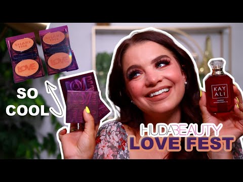 HUDA BEAUTY LOVE FEST FULL COLLECTION REVIEW