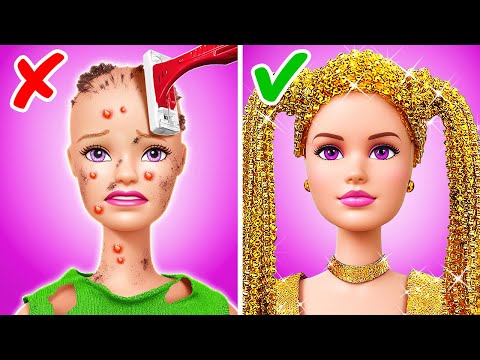 From Poor to Rich Girl ✨ Beauty Struggles with Long Hair and Nails