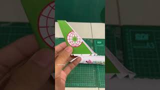 Fuselage and tail done! 🔥🔥 #paperplane #papermodel #papercraft #boeing777 #evaair #hellokitty