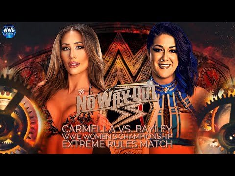 WWE 2K24 NO WAY OUT; CARMELLA VS. BAYLEY: EXTREME RULES MATCH FOR THE WWE WOMEN'S CHAMPIONSHIP!!!