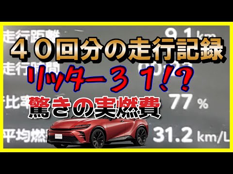 【実燃費検証】クラウンスポーツ納車後４０回分の全燃費記録！！