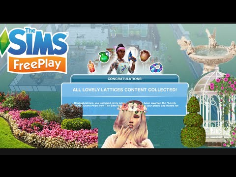 Lovely Lattices house tour & items sims FREEPLAY