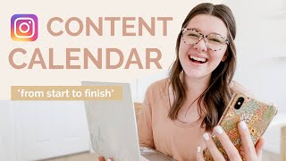 PLANNING AN INSTAGRAM CONTENT CALENDAR | Ideas, Creation, Strategy, & Scheduling