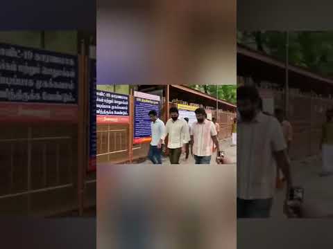 Karthi sir at Madurai meenakshi amman temple today 💥💯 #shorts #karthi #viruman #virumanaudiolaunch